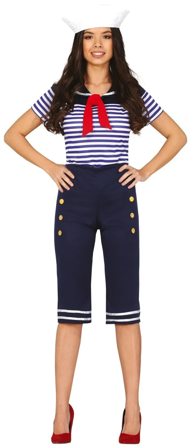 Disfraz de Marinera Elegante para Mujer Marineros Guirca